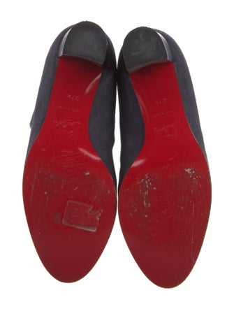 Christian Louboutin Interlocking CC Logo Suede Boots