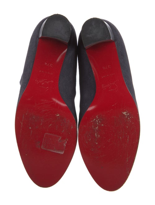 Christian Louboutin Interlocking CC Logo Suede Boots