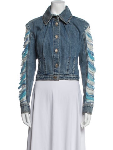 Chanel Jackets 2019 Striped Denim Jacket Us6, Fr38 | M