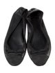 Chanel Interlocking CC Logo Leather Ballet Flats