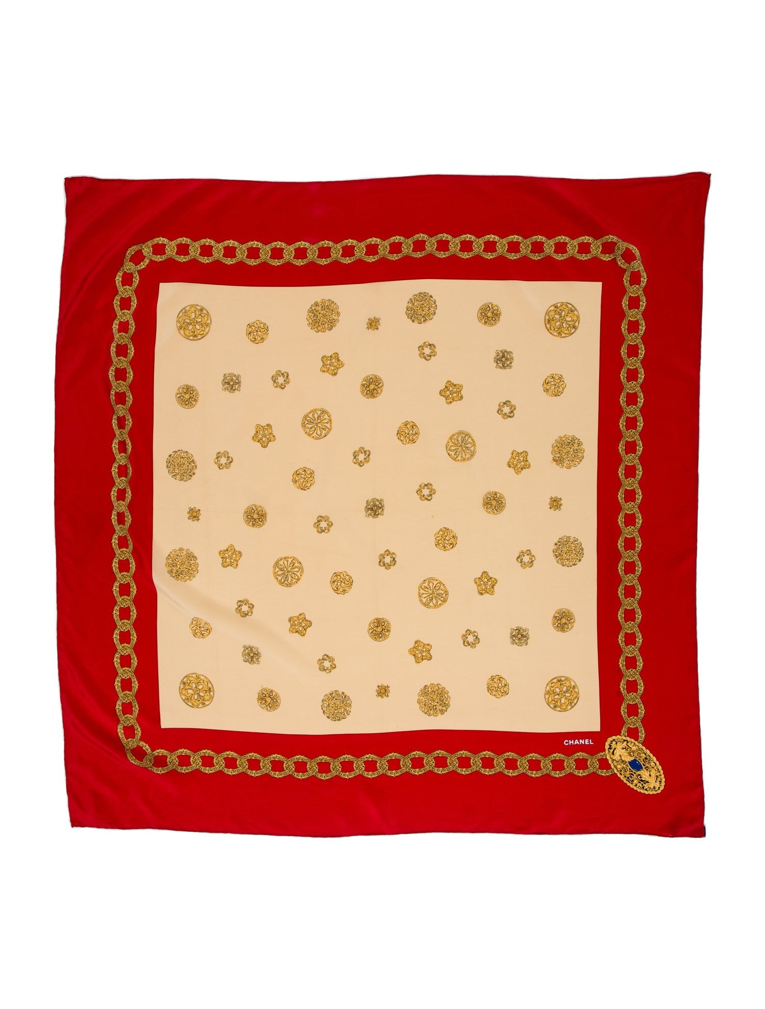 Chanel Silk Vintage Scarf