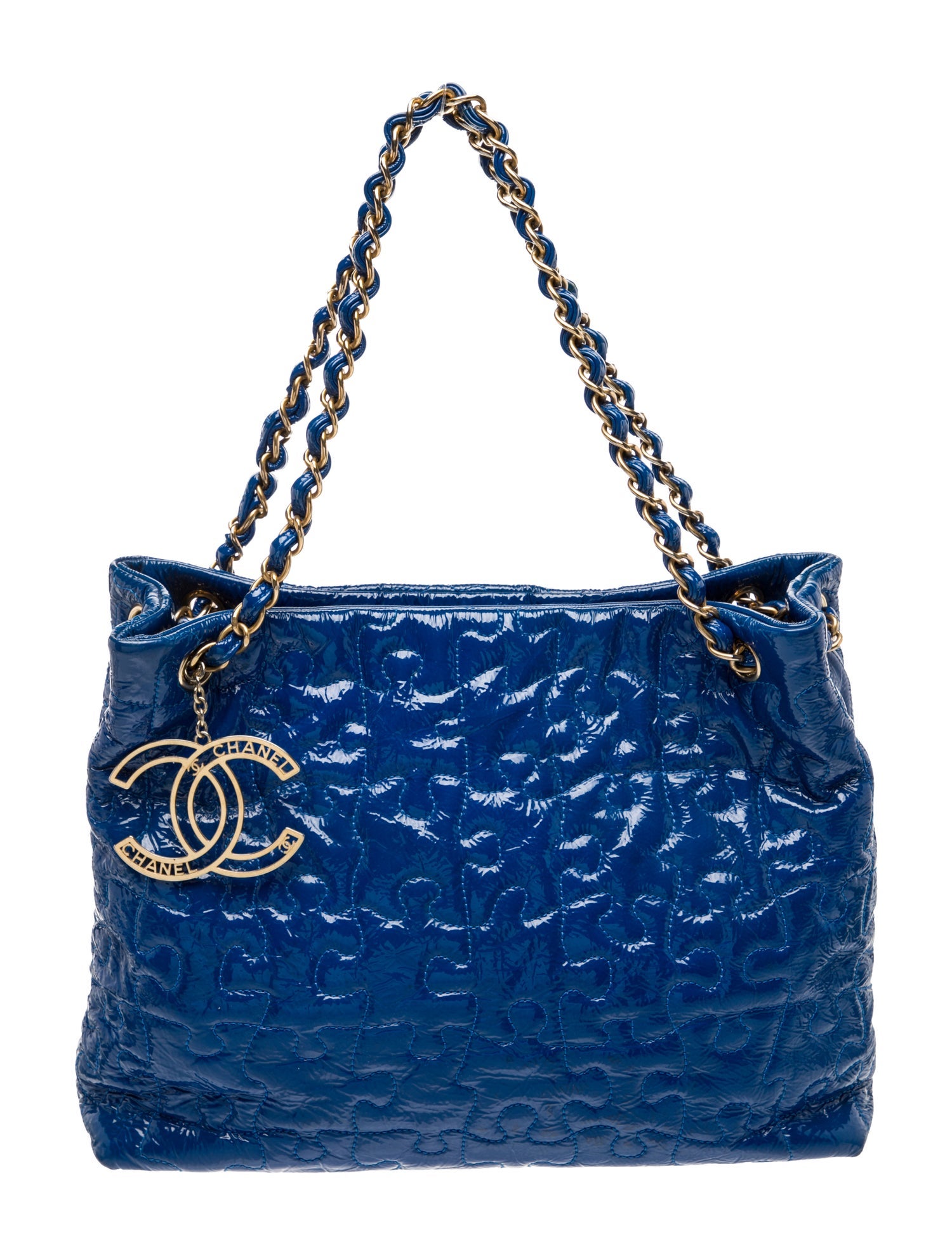 Chanel Patent Puzzle Tote