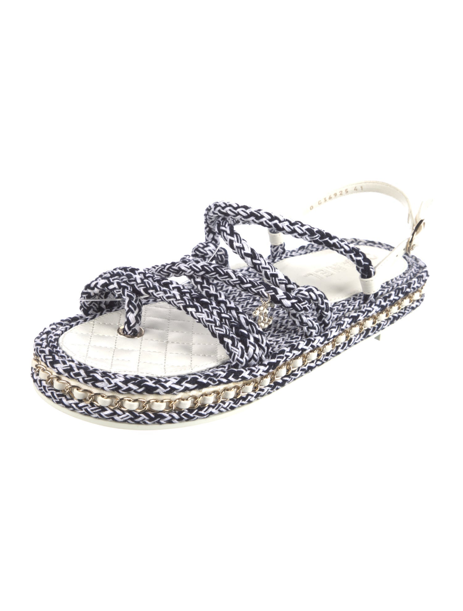 Chanel 2022 Interlocking CC Logo Espadrilles