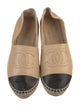 Chanel Interlocking CC Logo Lambskin Espadrilles