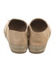 Chanel Interlocking CC Logo Lambskin Espadrilles