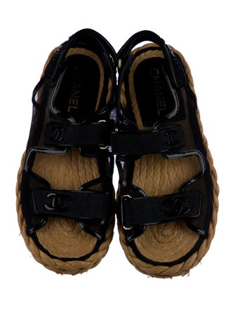Chanel 2022 Interlocking CC Logo Espadrilles