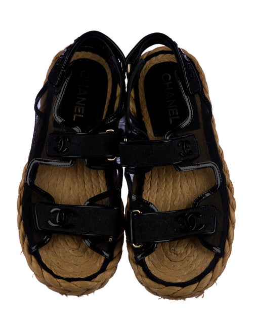 Chanel 2022 Interlocking CC Logo Espadrilles