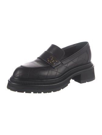 Chanel 2023 Interlocking CC Logo Loafers
