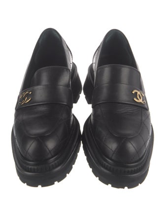 Chanel 2023 Interlocking CC Logo Loafers