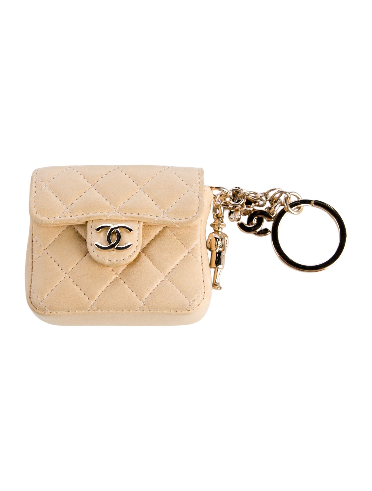 Chanel Mini Flap Airpod Pro Case Bag Charm