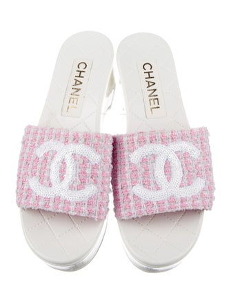 Chanel 2024 Interlocking CC Logo Slides