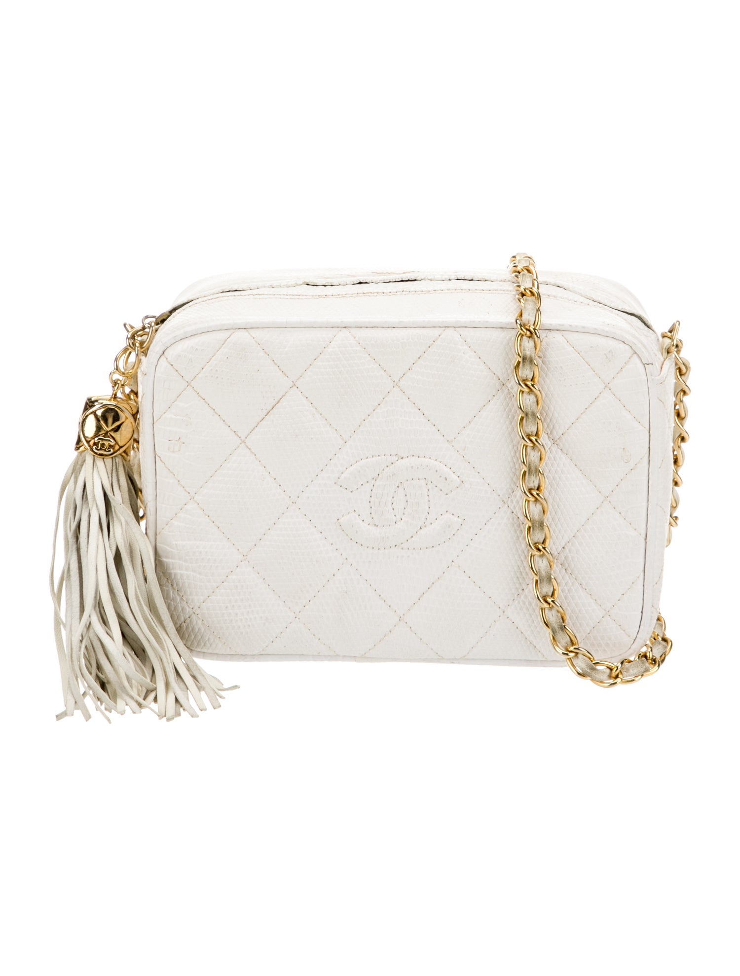 Chanel Lizard Diamond Camera Bag