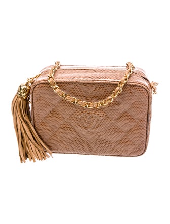 Chanel Lizard Diamond Camera Bag