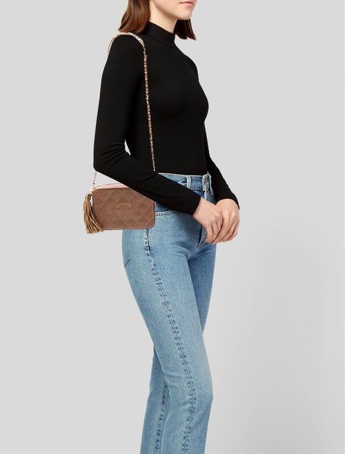 Chanel Lizard Diamond Camera Bag