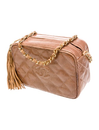 Chanel Lizard Diamond Camera Bag
