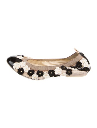 Chanel Interlocking CC Logo Ballet Flats