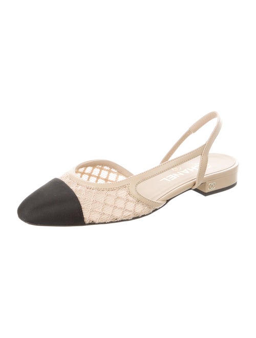Chanel 2025 Interlocking CC Logo Slingback Flats