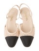 Chanel 2025 Interlocking CC Logo Slingback Flats