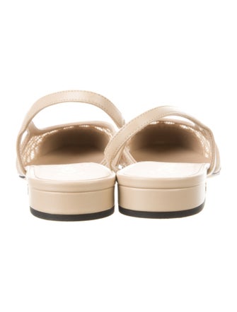 Chanel 2025 Interlocking CC Logo Slingback Flats