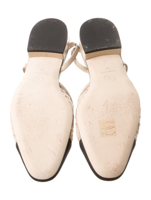 Chanel 2025 Interlocking CC Logo Slingback Flats