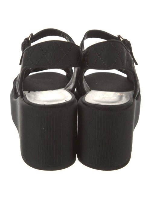 Chanel 2023 Interlocking CC Logo Slingback Sandals