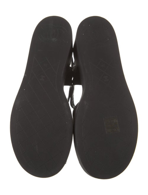 Chanel 2023 Interlocking CC Logo Slingback Sandals