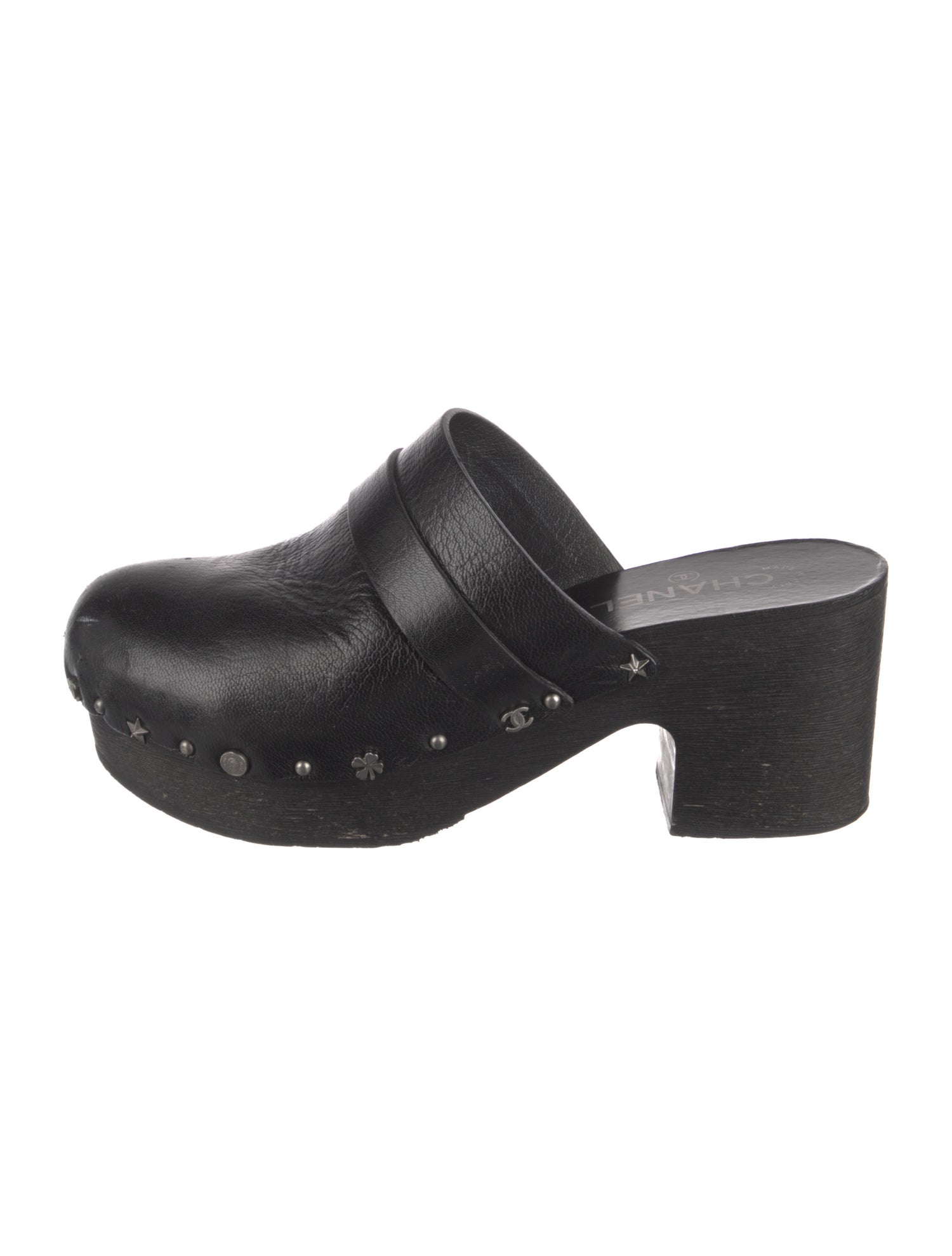 Chanel Lucky Charms Interlocking CC Logo Mules