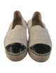 Chanel Interlocking CC Logo Leather Espadrilles