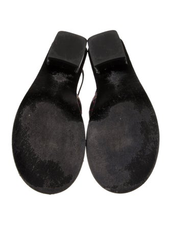 Chanel 2021 Interlocking CC Logo Slingback Sandals