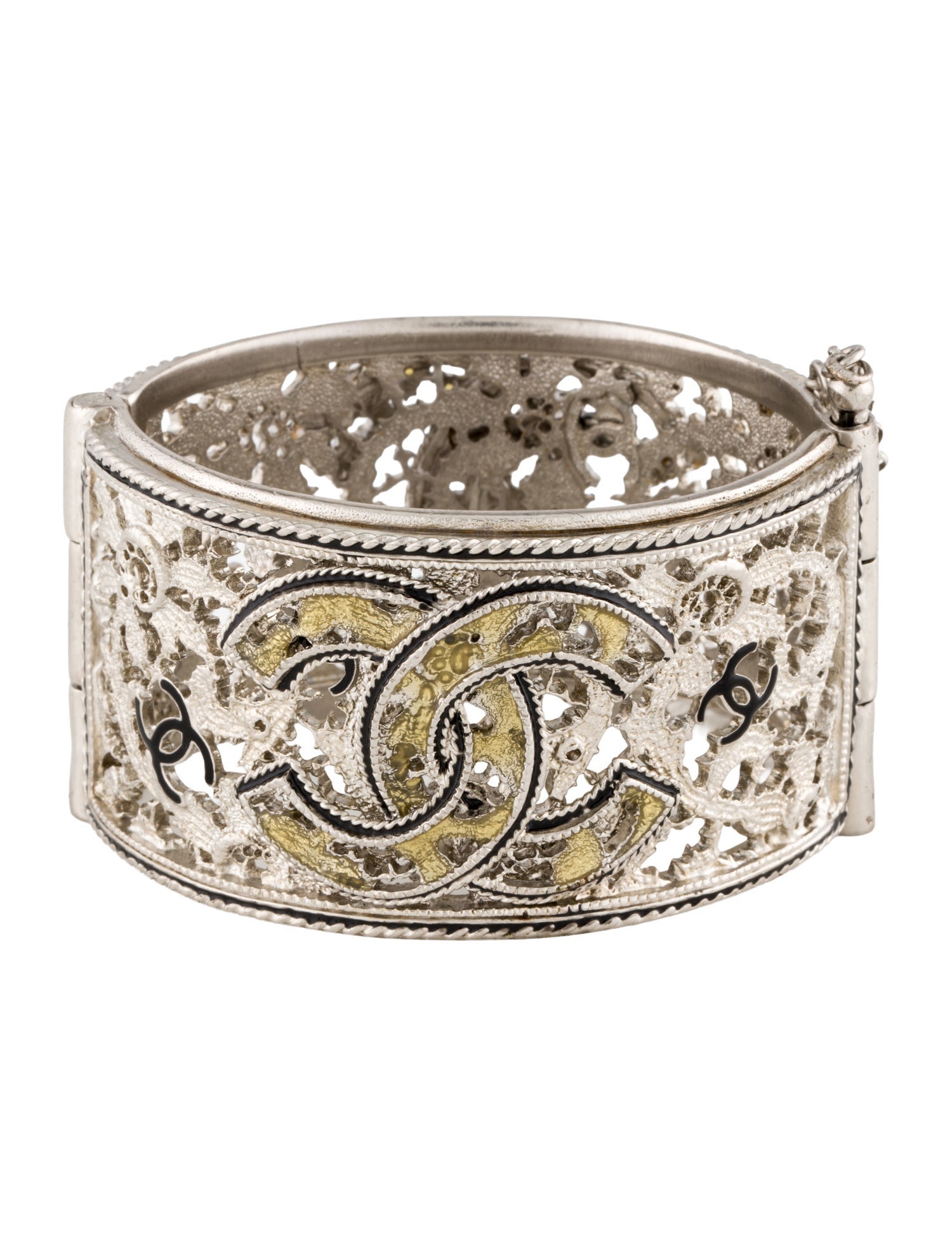 Chanel Enamel CC Cuff Bracelet