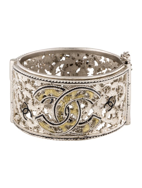 Chanel Enamel CC Cuff Bracelet