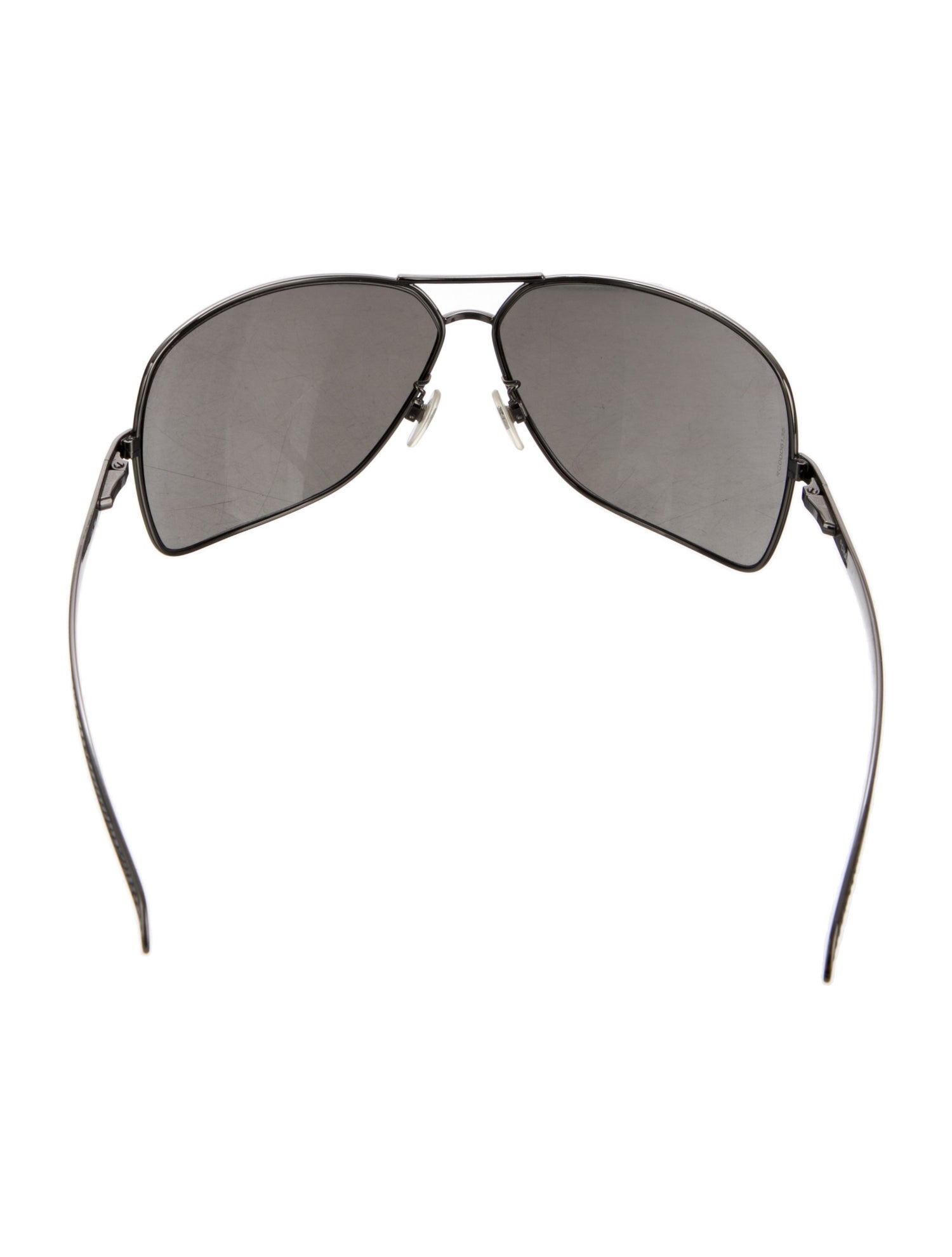 Chanel Lizard Trim Interlocking CC Logo Sunglasses