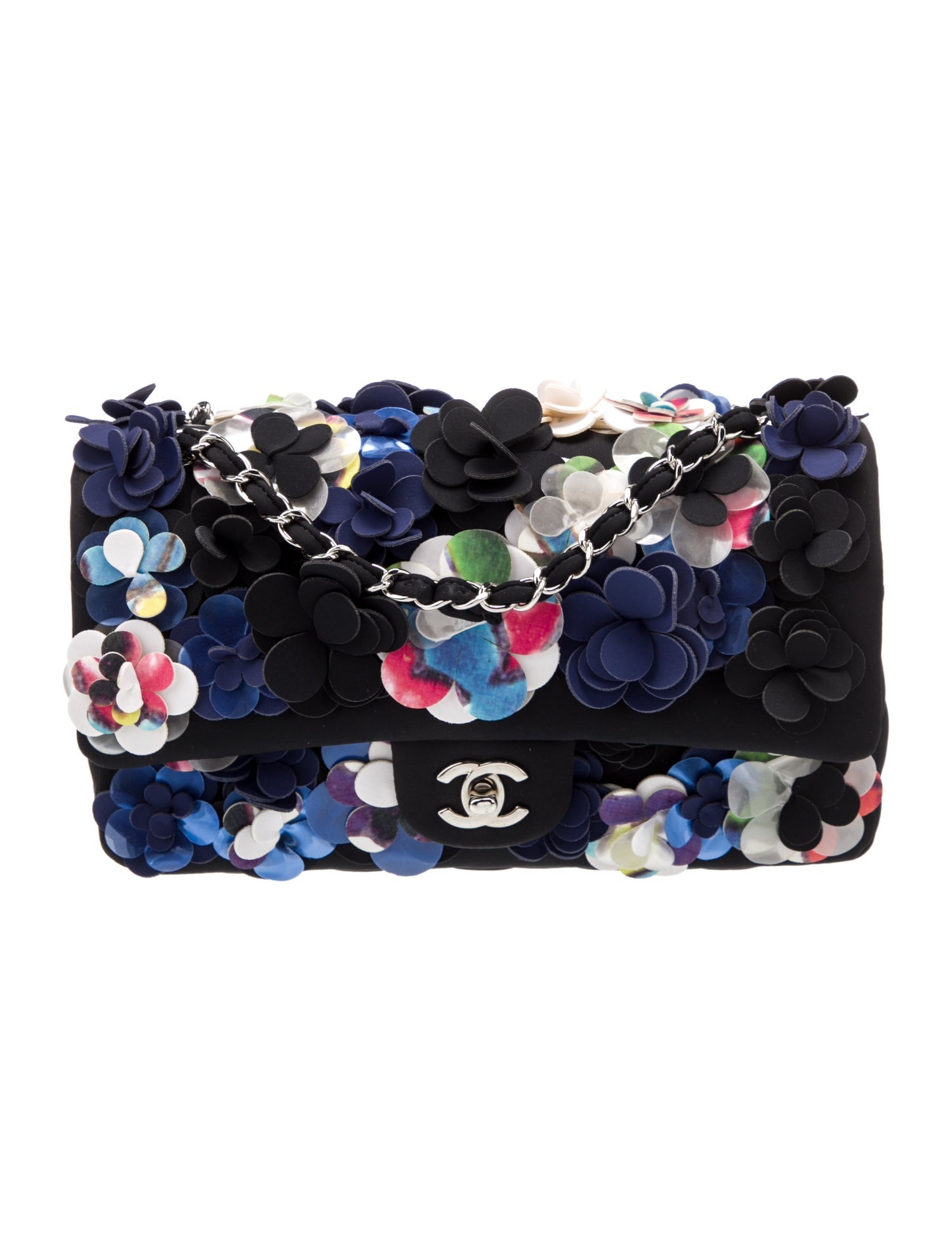 Chanel Classic Medium Camellia Flap Bag