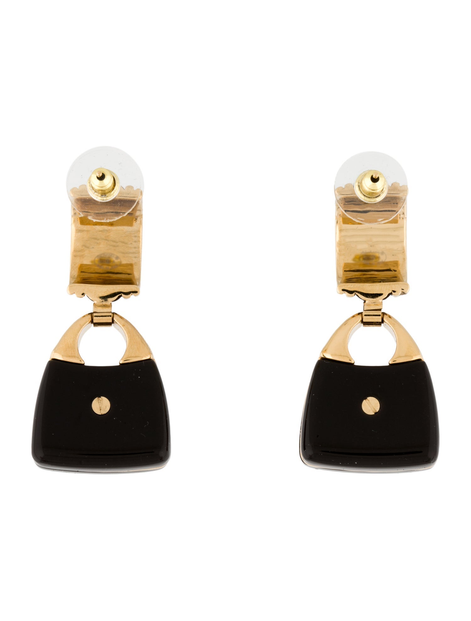 Chanel Resin Handbag Drop Earrings