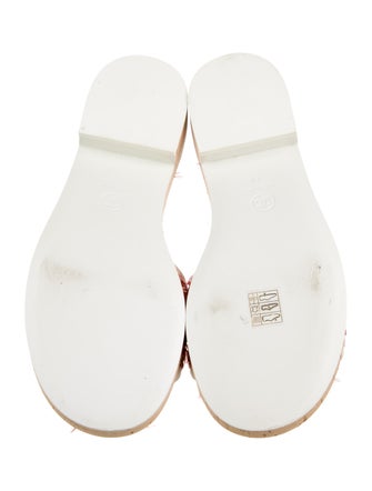 Chanel 2021 Chain-Link Accent Slides