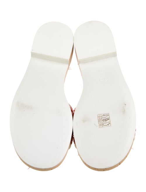 Chanel 2021 Chain-Link Accent Slides