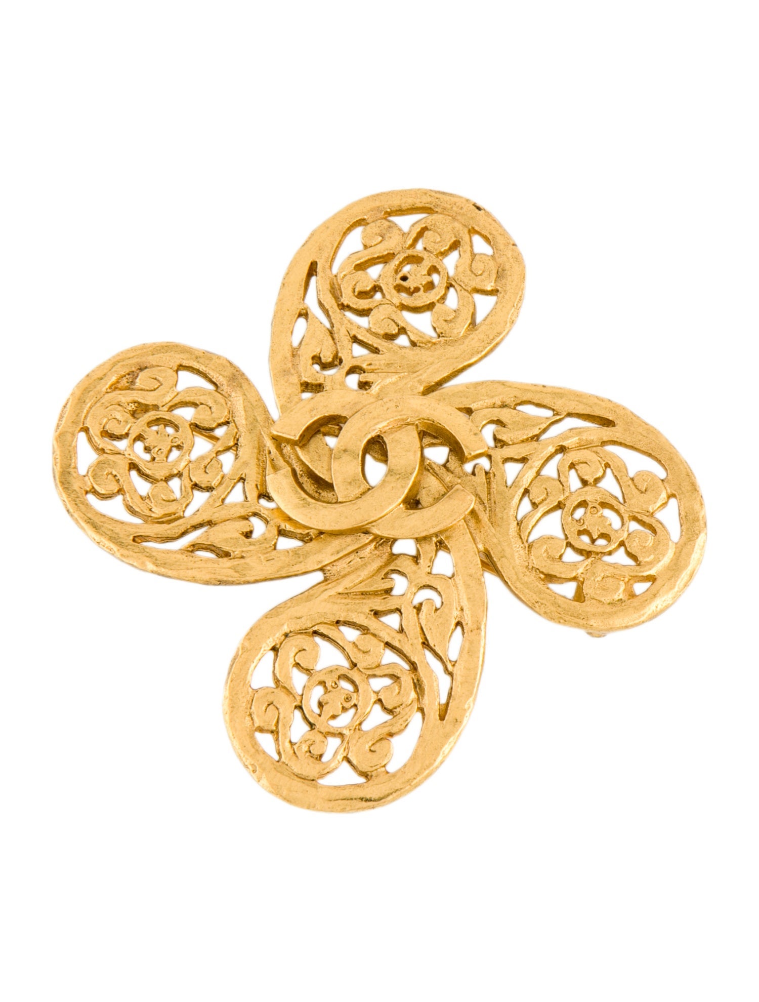 Chanel Vintage CC Brooch