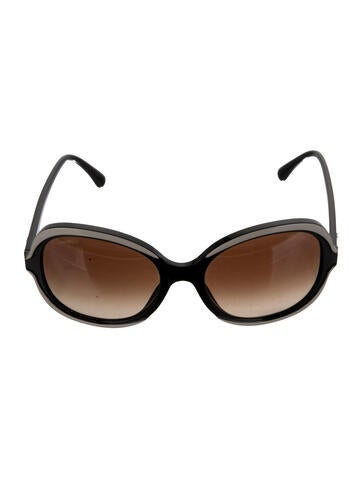 Chanel Sunglasses Interlocking CC Logo Oversize