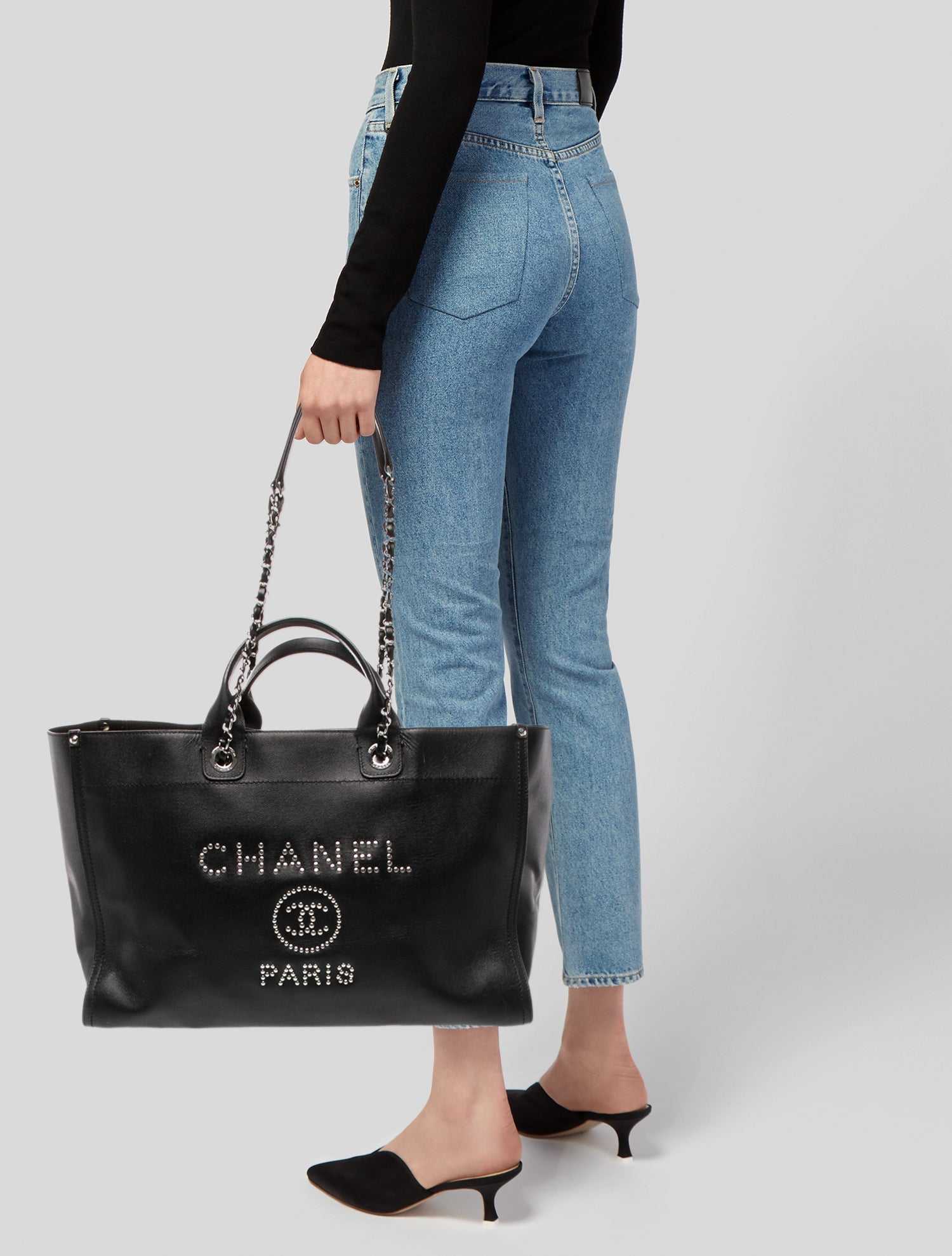 Chanel Large Deauville Shopping Tote