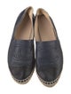 Chanel Interlocking CC Logo Leather Espadrilles
