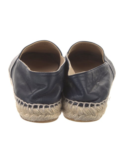 Chanel Interlocking CC Logo Leather Espadrilles