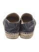 Chanel Interlocking CC Logo Leather Espadrilles