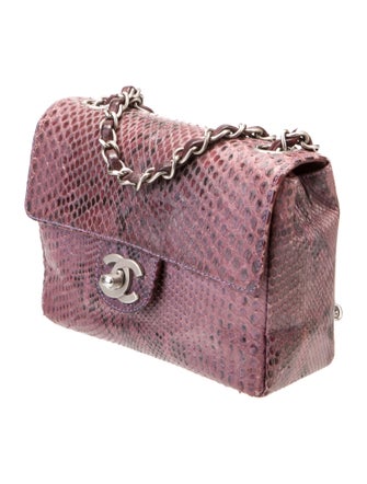 Chanel Python Mini Square Flap Bag
