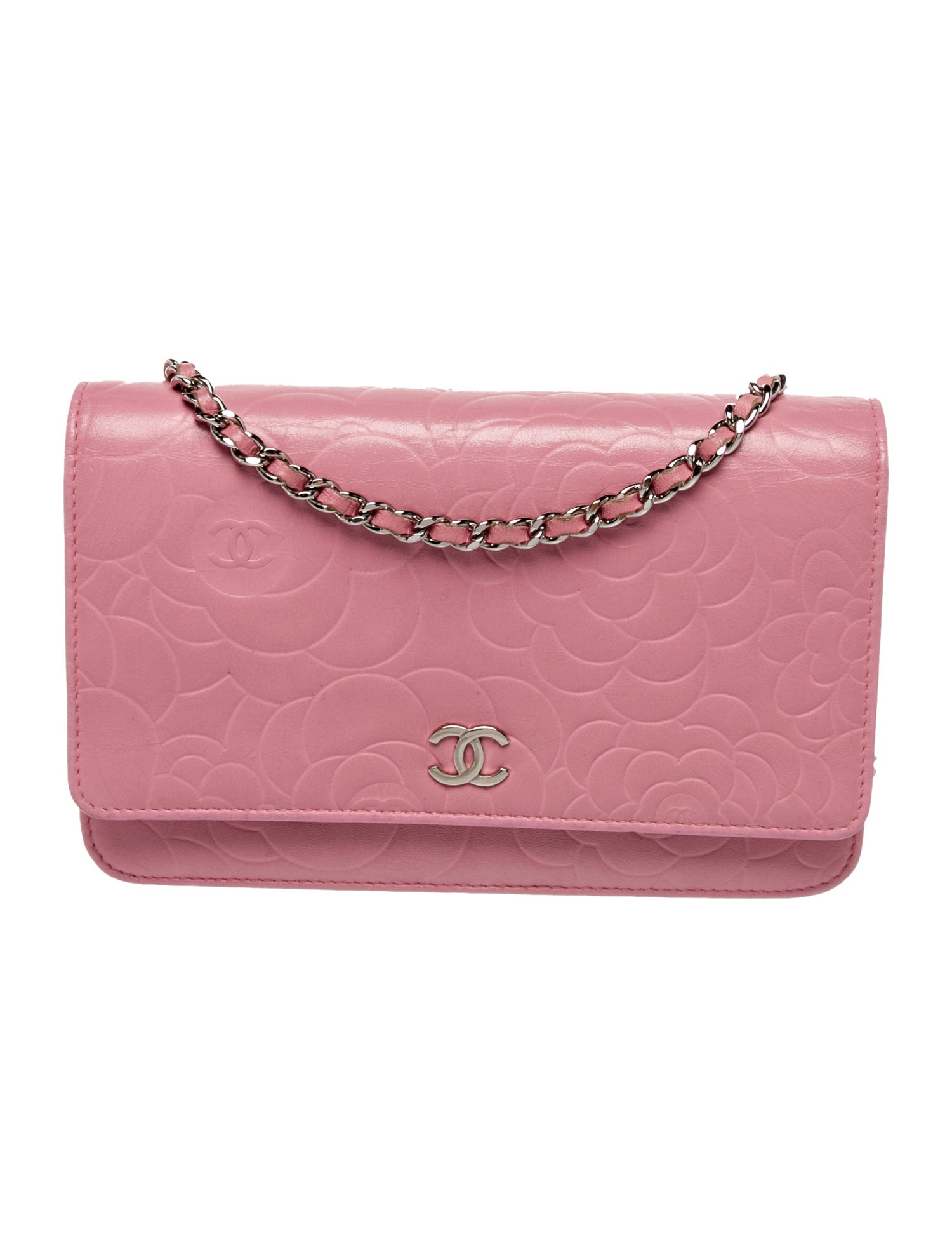 Chanel Camellia Wallet On Chain