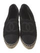 Chanel Interlocking CC Logo Tweed Espadrilles