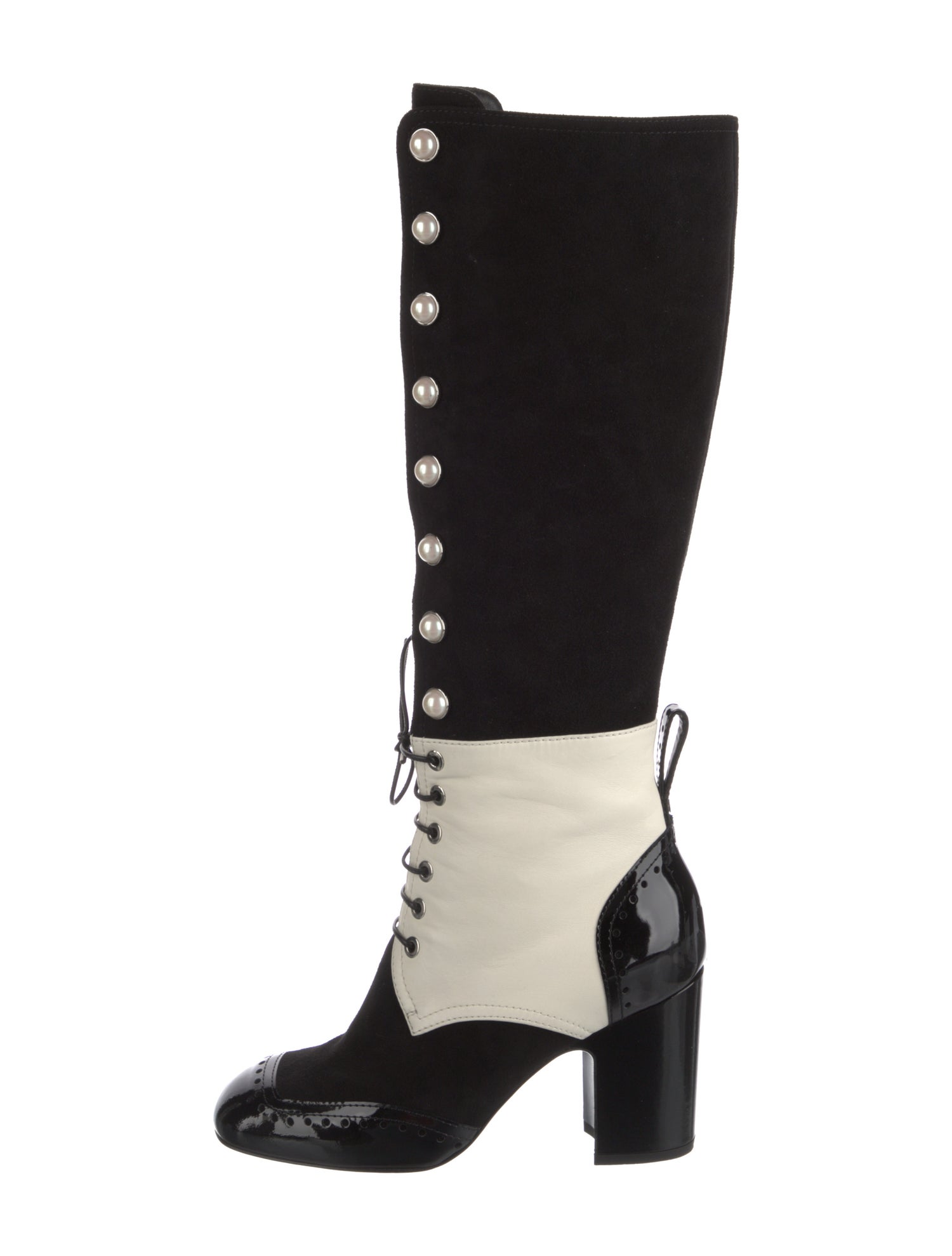 Chanel 2018 Interlocking CC Logo Riding Boots