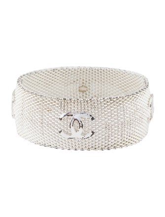 Chanel Vintage Mesh CC Bangle