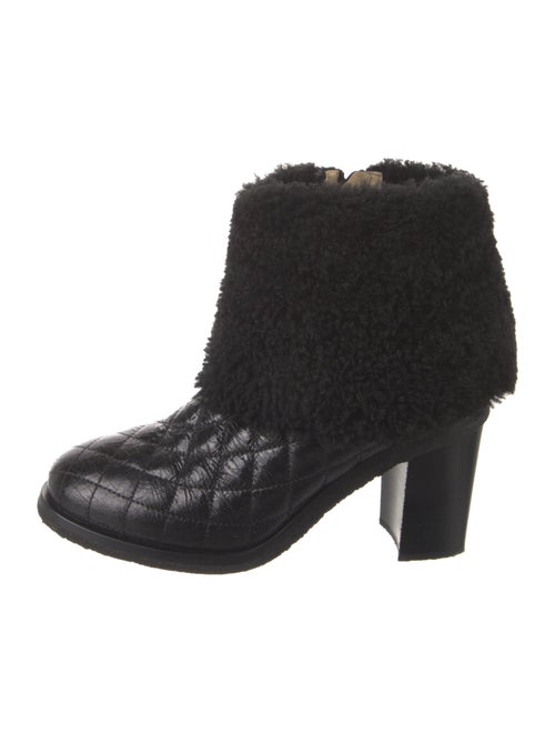 Chanel 2014 Interlocking CC Logo Boots