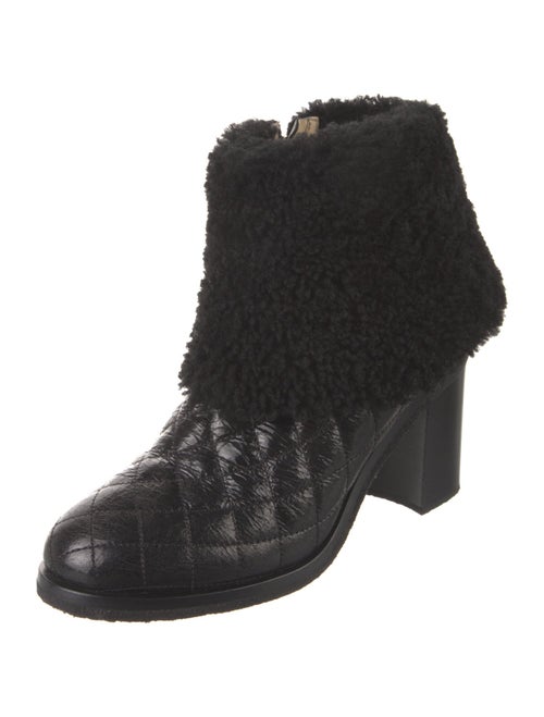 Chanel 2014 Interlocking CC Logo Boots