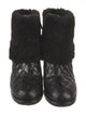Chanel 2014 Interlocking CC Logo Boots
